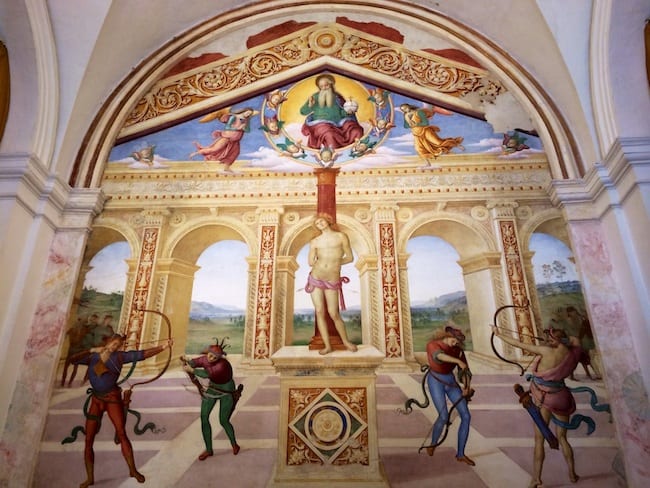 Saint Sebastian's Martyrdom, Pietro Perugino - Church Of Saint Sebastian - Panicale, Italy