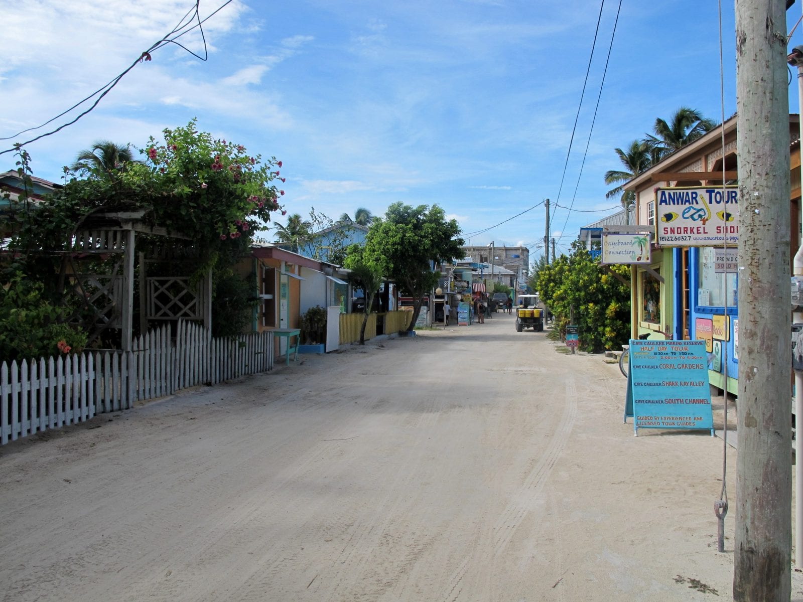 stradina in Caye Caulker Belize