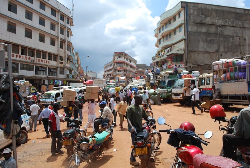 Centro di Kampala, capitale dell'Uganda