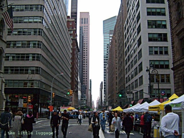 Il flea market su Madison Avenue a New York