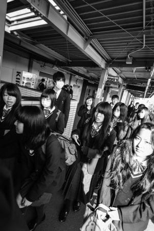 Studenti diretti a scuola - Giappone
