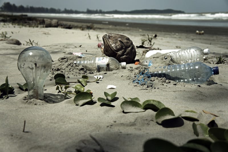 Spiaggia inquinata - Malesia