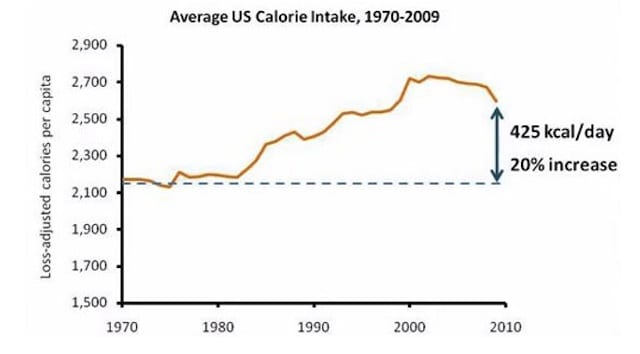 Assunzione di calorie - USA