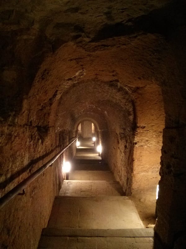 Le grotte di Camerano, Marche, Italia