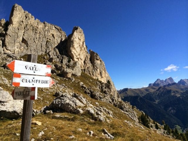 Sentieri delle Dolomiti, Trentino