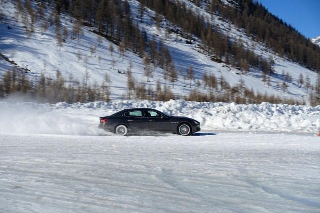 Su ghiaccio a Livigno con la Maserati Q4