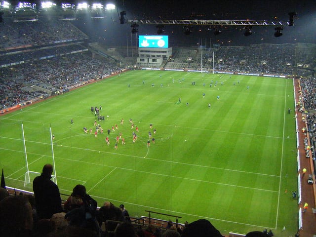 Il Gaelic nello stadio di Dublino, Irlanda