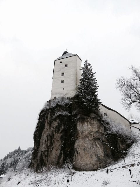 La torre del santuario di Mariastein, Angerberg - Tirolo, Austria