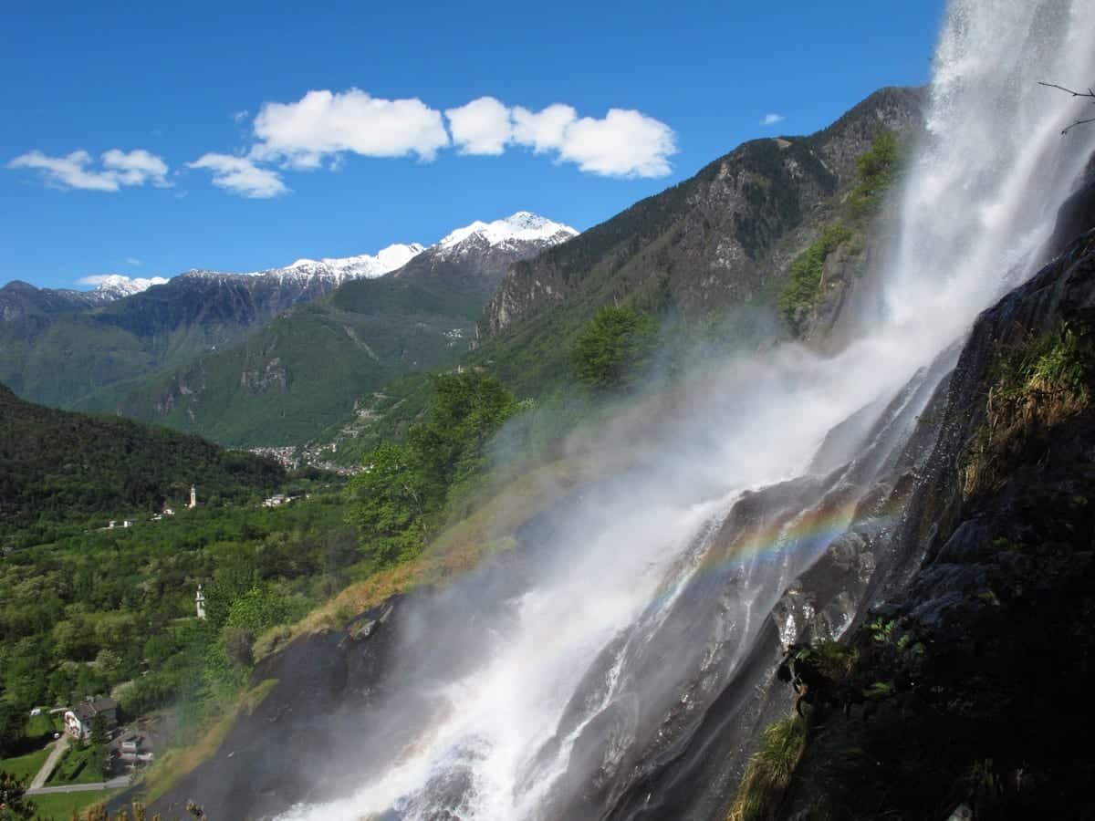 cascata in Valchiavenna