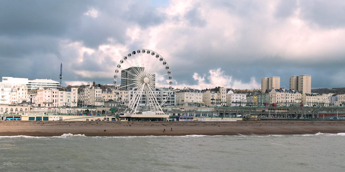 la ruota panoramica a Brighton