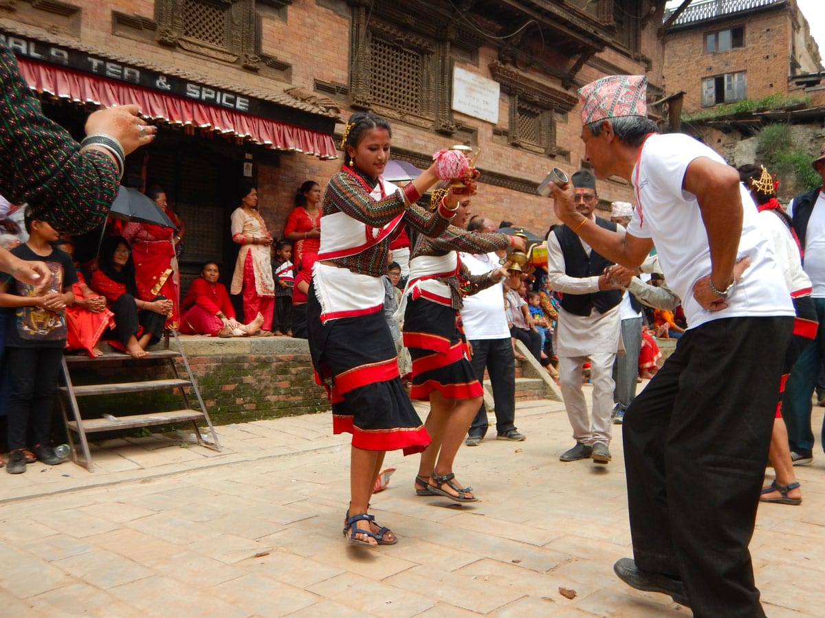 festival Gai Jatra a Bhaktapur