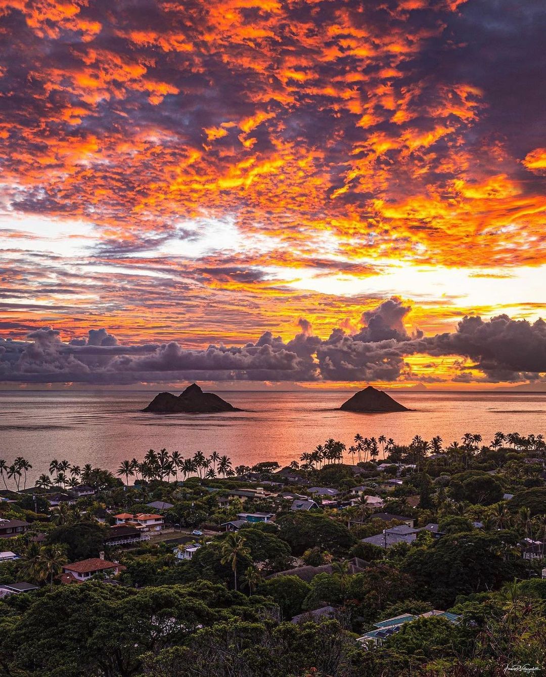 tramonto alle hawaii