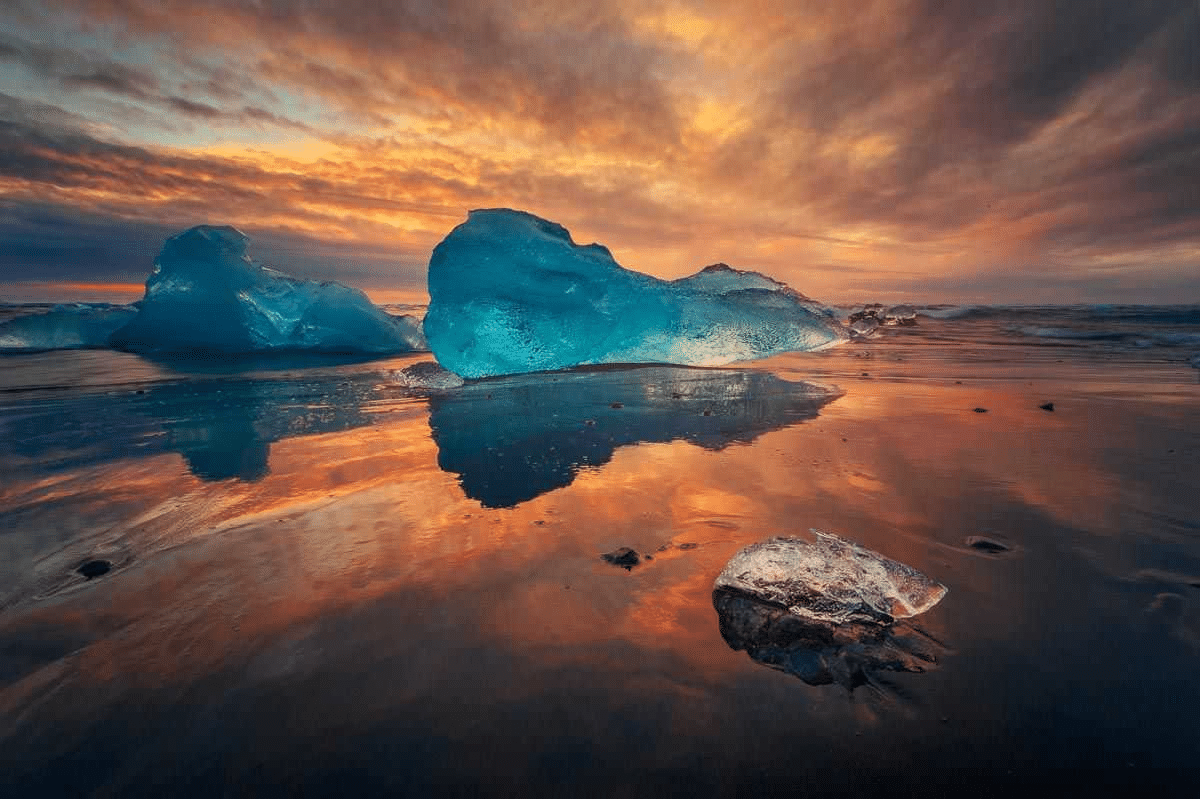 Jokulsarlon e la Spiaggia di diamanti in islanda