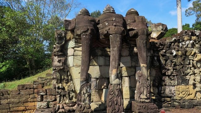 Terrazza degli Elefanti ad Angor Wat