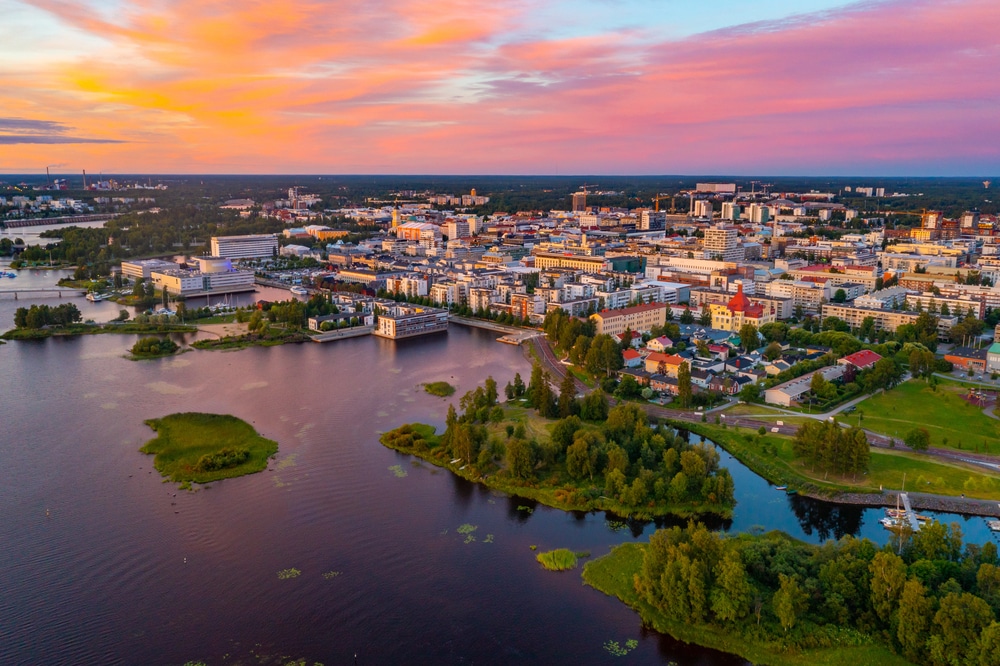 la città di Oulu in Finlandia