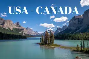 Laghi e fiumi in Usa e Canada con paesaggi naturali e città da vedere