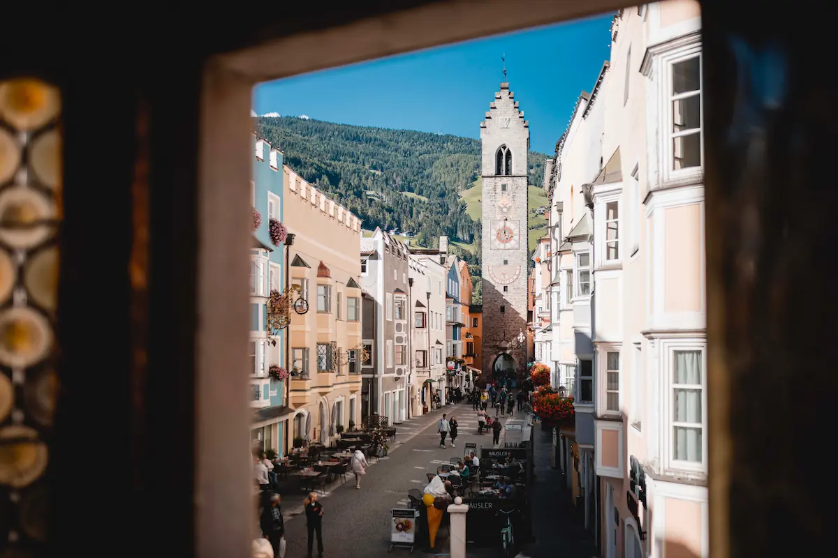 Vipiteno centro visto dalla finestra