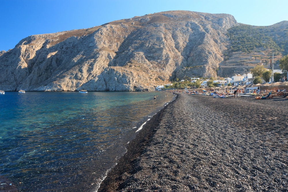 Kamari la spiaggia di Santorini