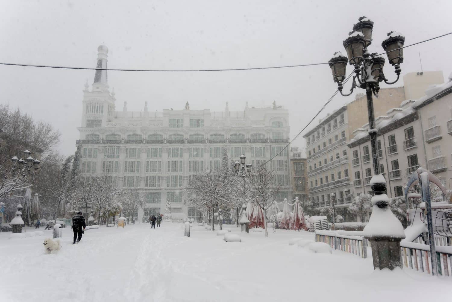 madrid con la neve