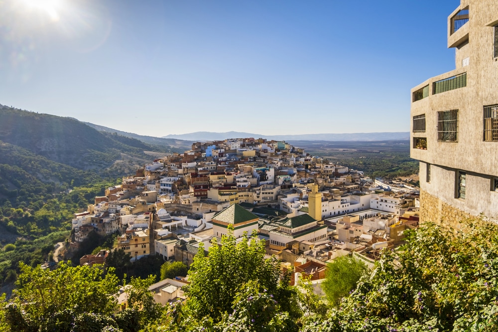 vista su Moulay Idriss Zerhoun