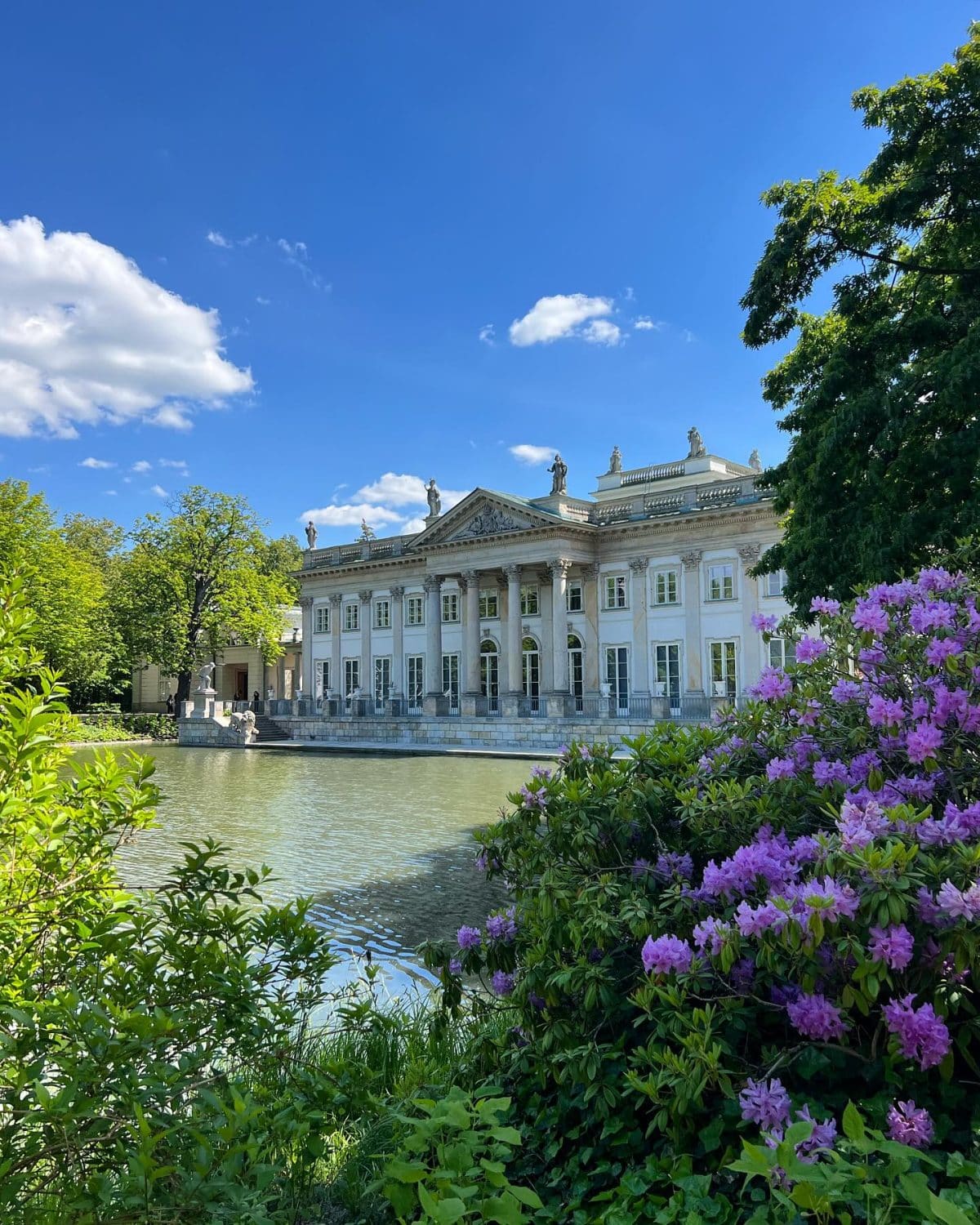 parco łazienki varsavia