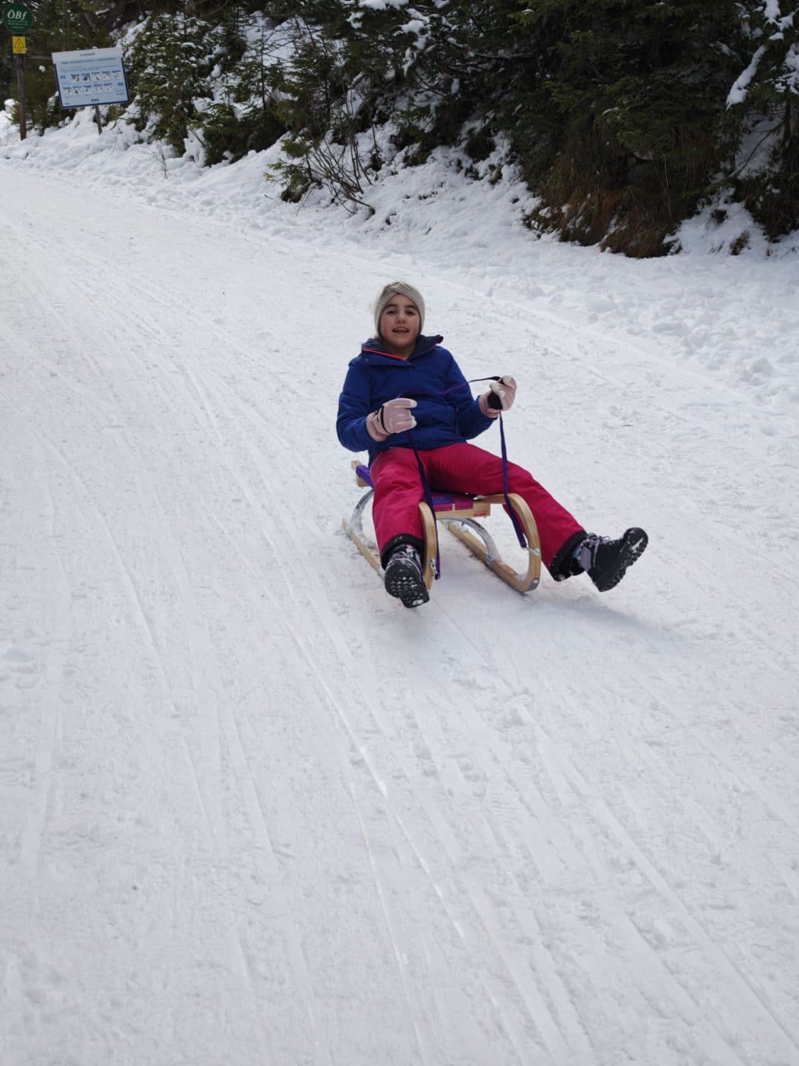 slitta dal Rifugio Hämmermoosalm