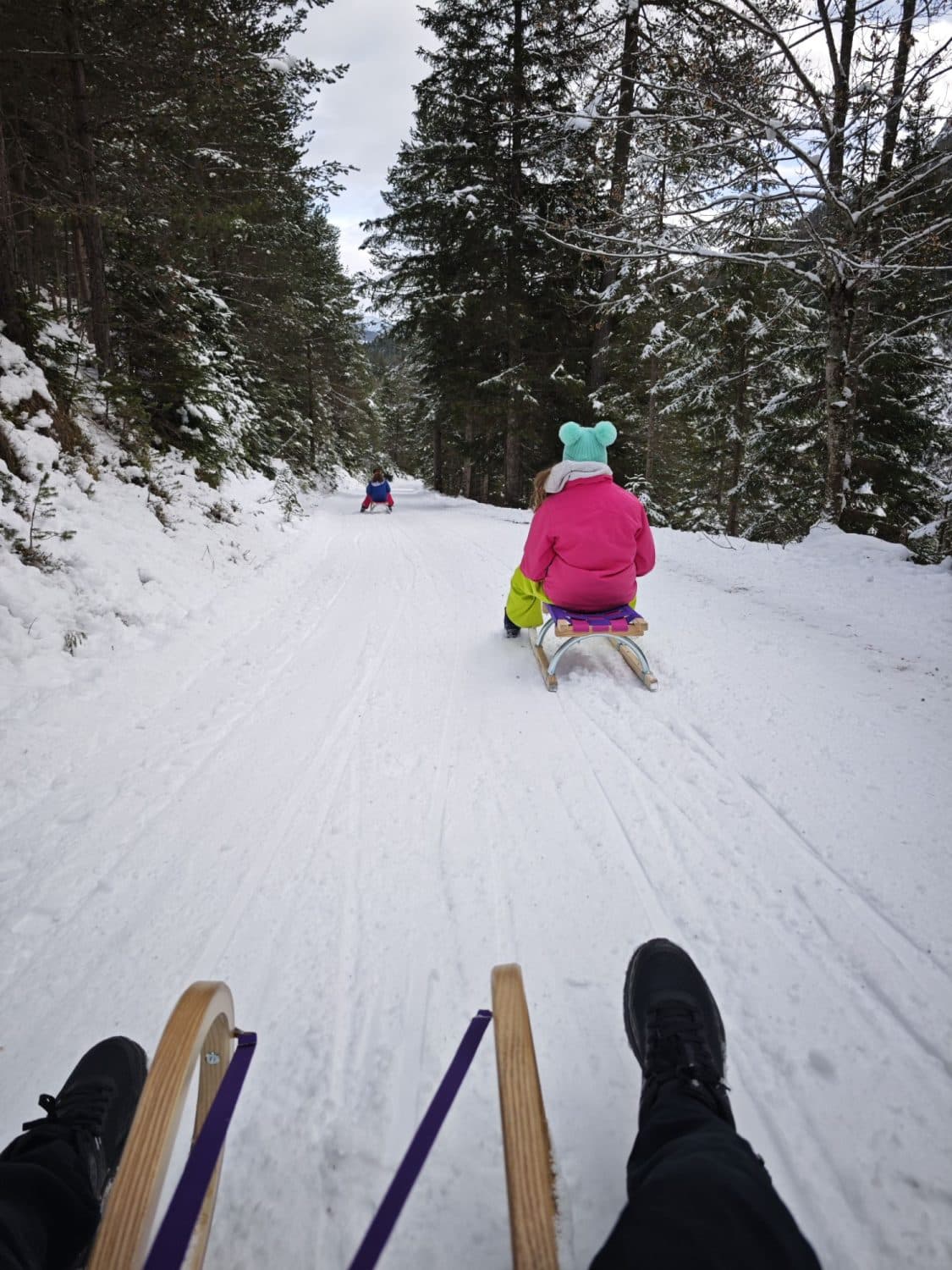 slitta dal Rifugio Hämmermoosalm