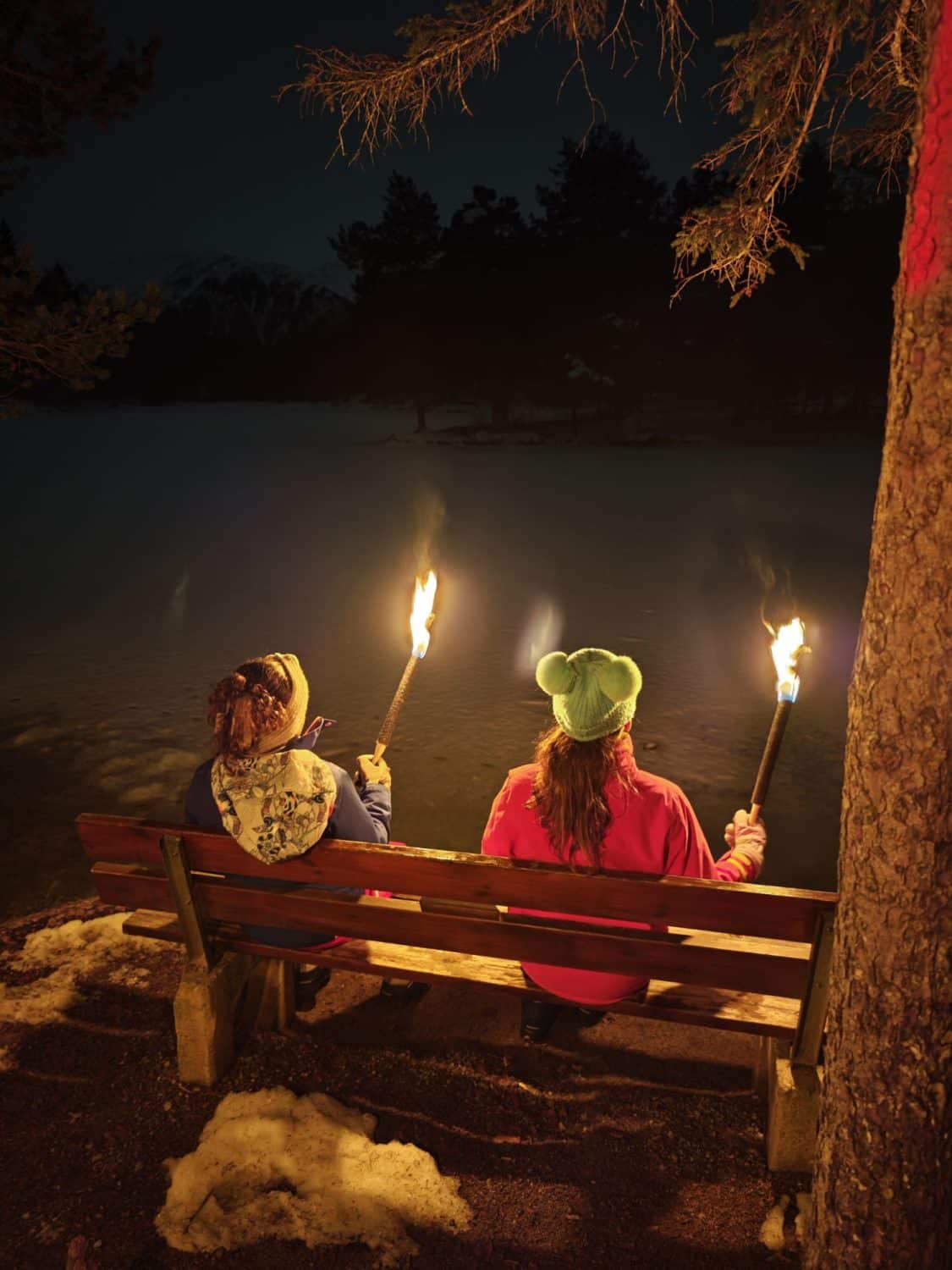 trekking con torce a seefeld