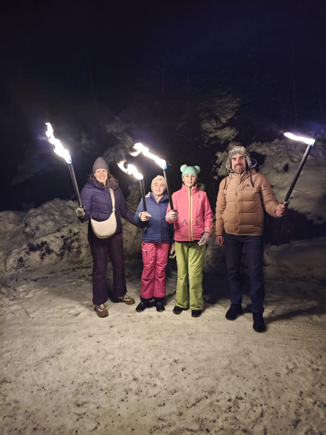 trekking con torce a seefeld